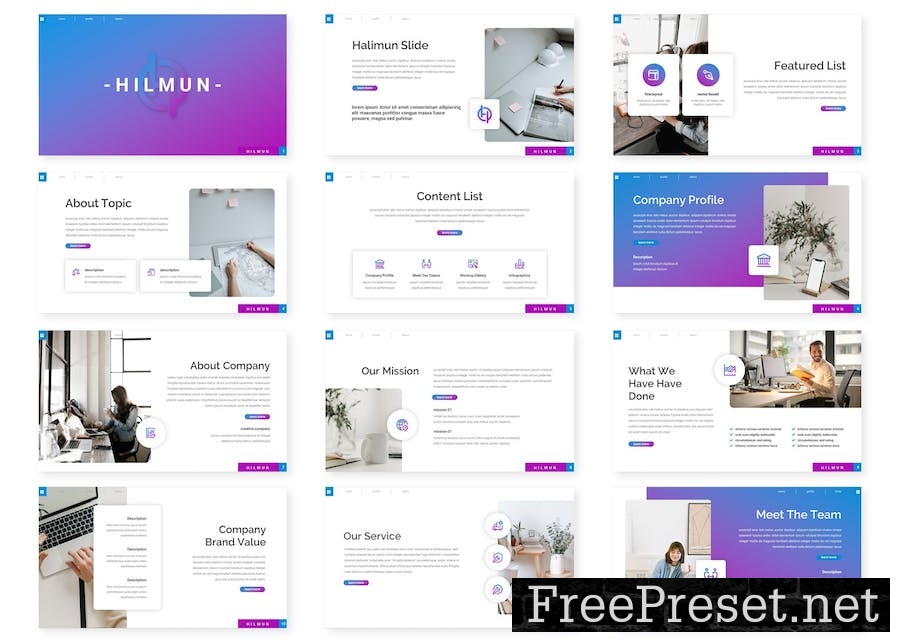 Hilmun - Business Keynote Template 68LBKNF