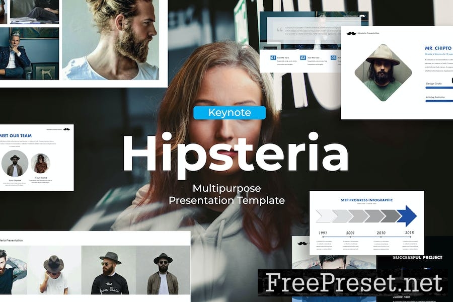 Hipsteria - Keynote Template DHB3W9L