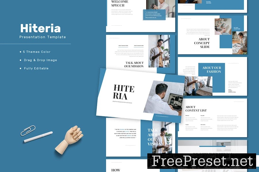 Hiteria - Creative Lookbook Keynote Template X2LRNDT