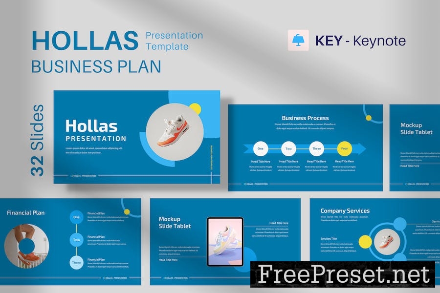 Hollas Keynote Business Plan Presentation Template M33K6P6