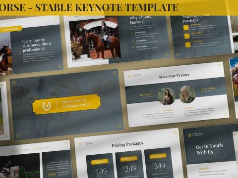 Horse - Stable Keynote Template 6GBELNL