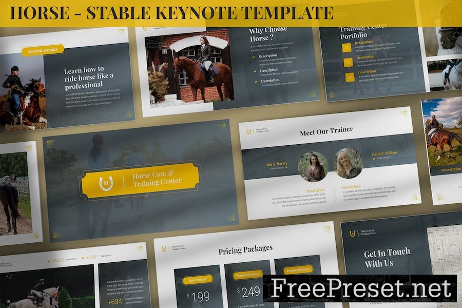 Horse - Stable Keynote Template 6GBELNL