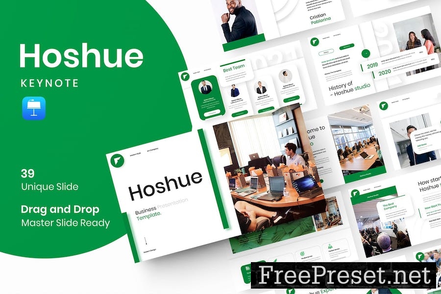 Hoshue – Business Keynote Template 8QYRJYB