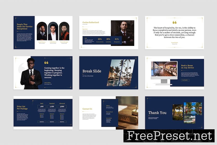 Hotel and Accommodation Keynote Template BFNWXYQ