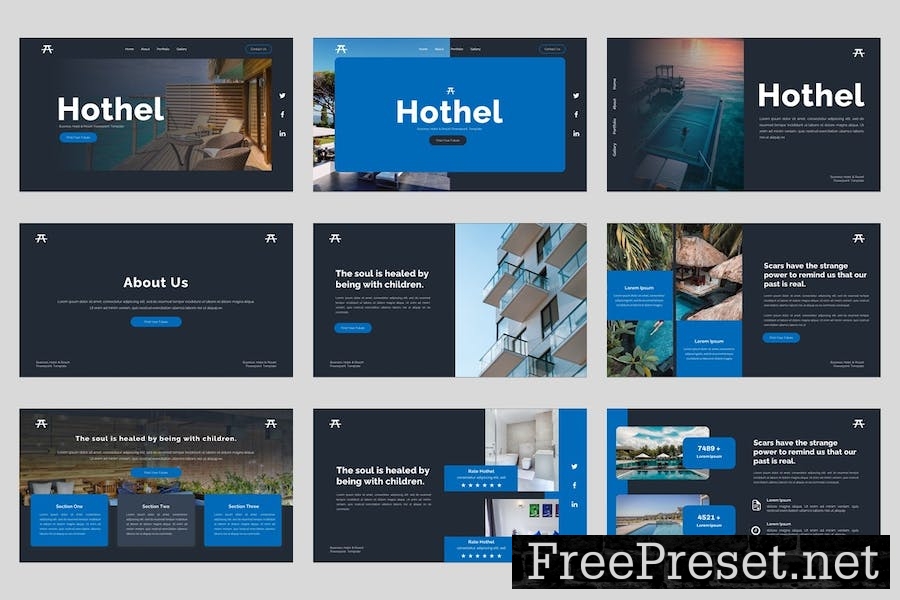 Hotel & Resort Keynote Template RLTMDKR