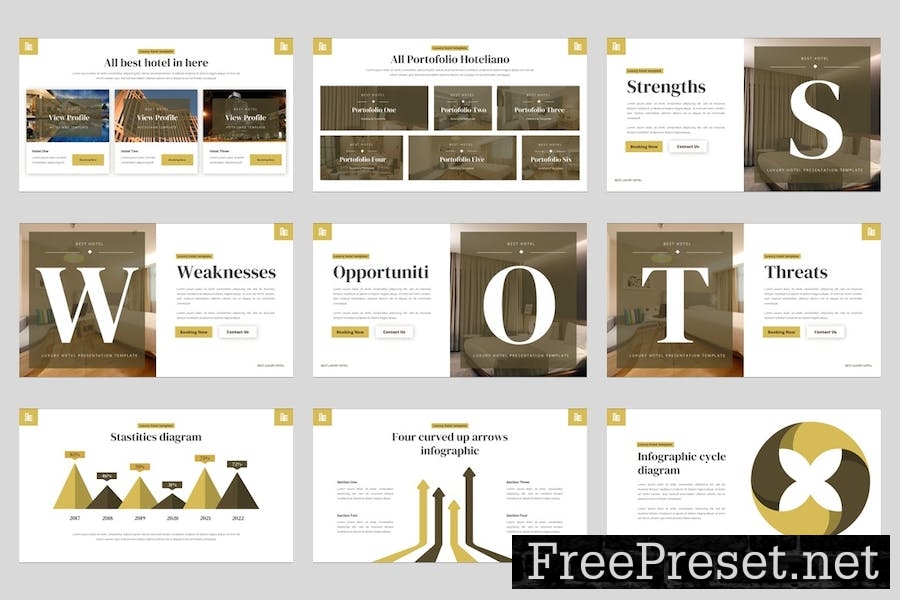 Hoteliano - Luxury Hotel Keynote Template 2D62EZK