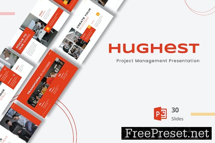 Hughest - Project Management Powerpoint QSUG2D8