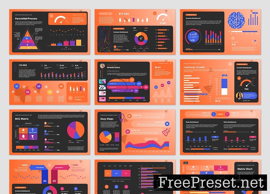 Idea Dashboards PowerPoint Presentation Template PD6ZQ29