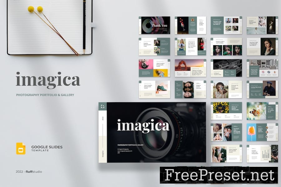 Imagica - Photography Google Slides Template 3FRSH8R
