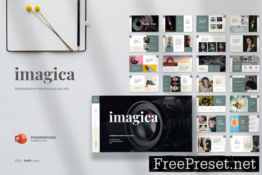 Imagica - Photography PowerPoint Template 5PV6U2G