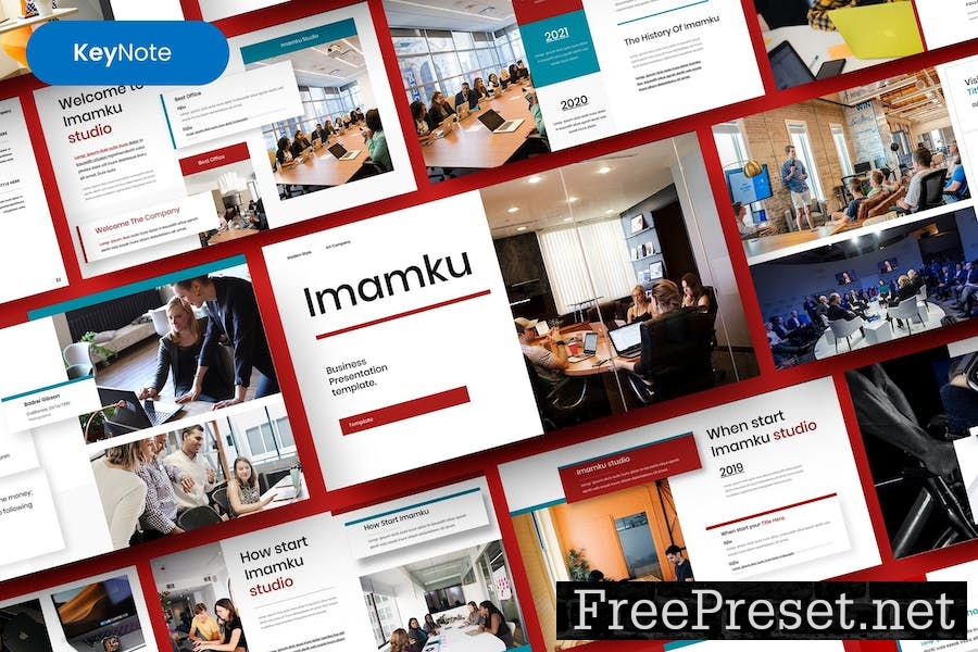 Imamku – Business Keynote Template WLWYENH