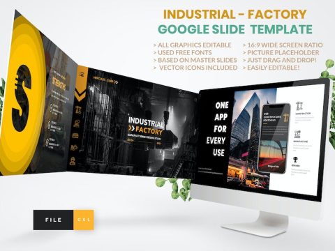 Industrial - Factory Google Slide Template LNZWJMD