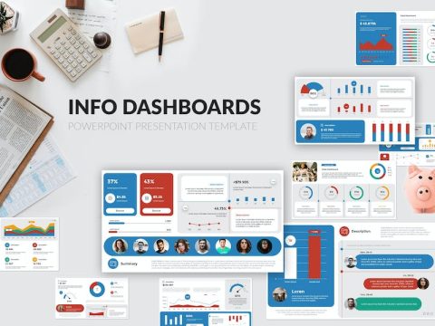 Info Dashboards PowerPoint Presentation Template MHJLRPZ