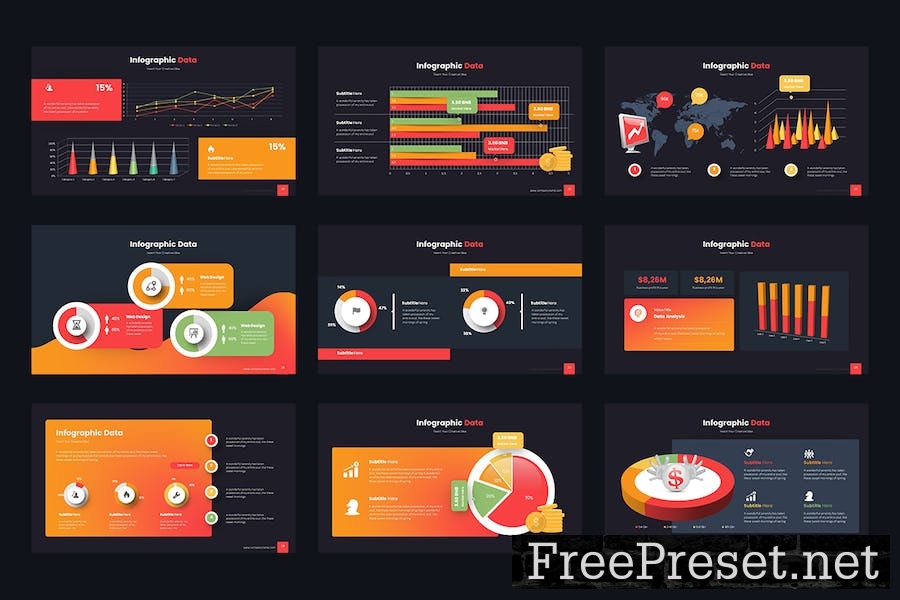 Infographic Data Keynote Templates AEQUF96