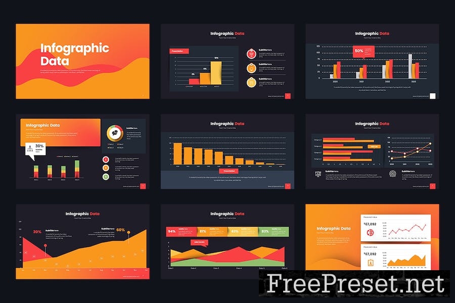 Infographic Data Keynote Templates AEQUF96