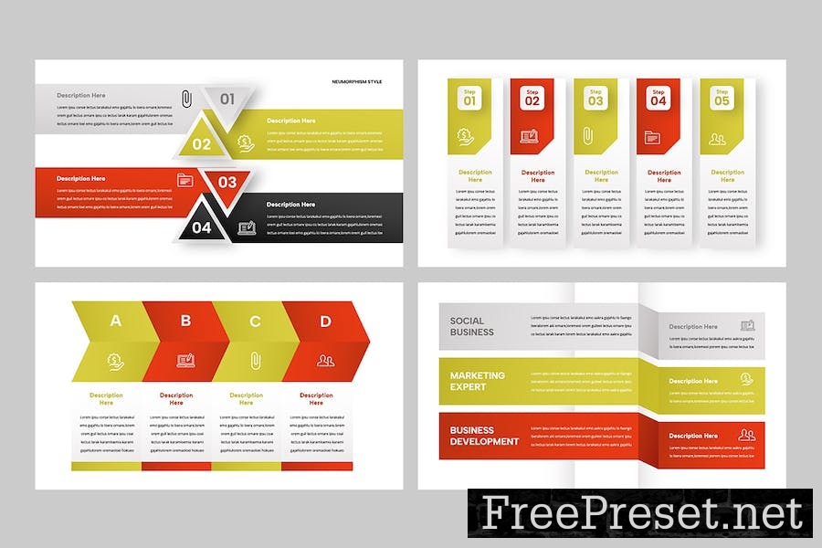 Infographic Google Slides Template VWSGJDT