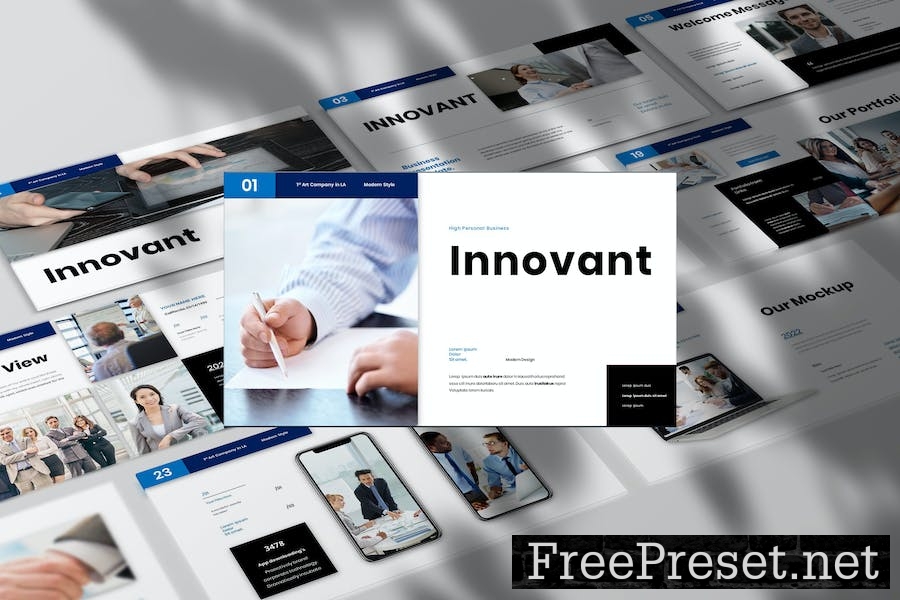 Innovant - Business Presentation Google Slide DXHXHQZ