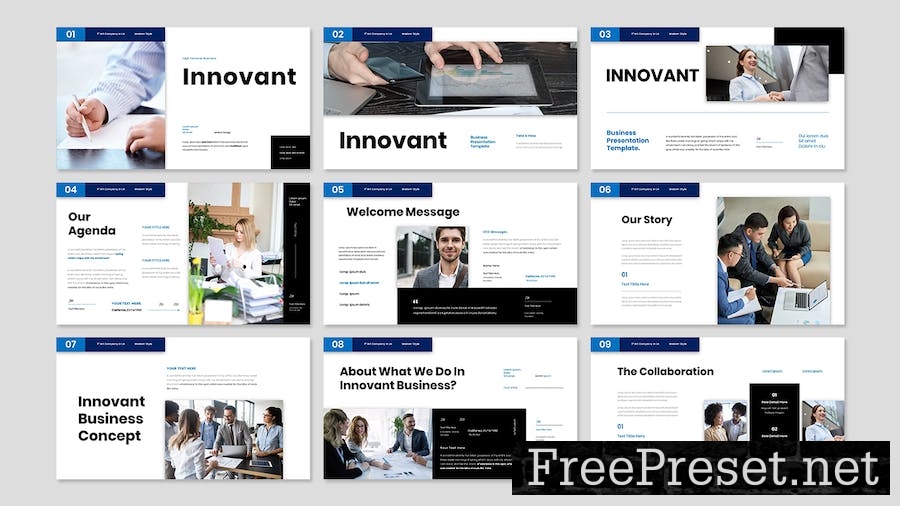 Innovant Business Presentation PowerPoint Template SSSKL6H