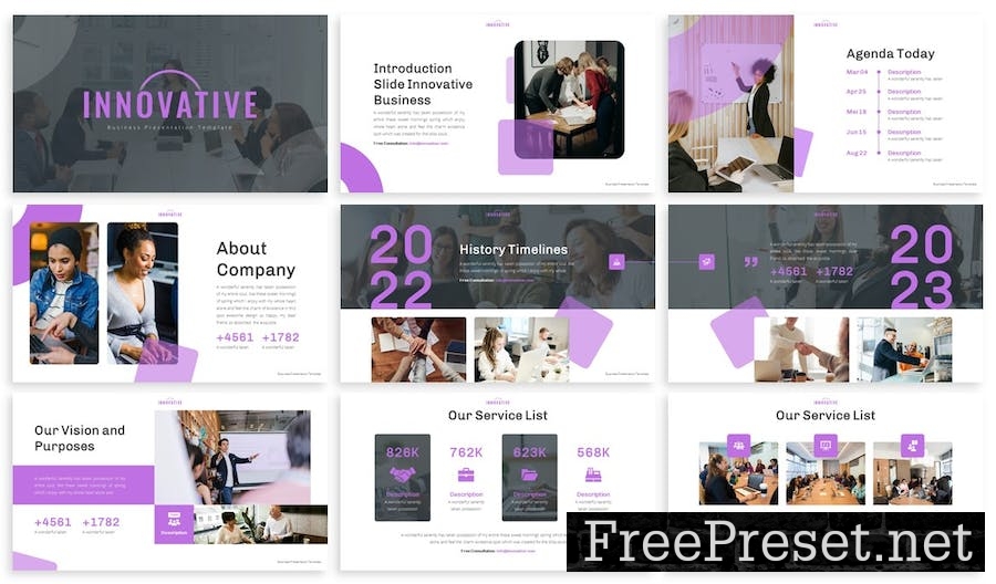 Innovative - Business Keynote Template Z45YHA3