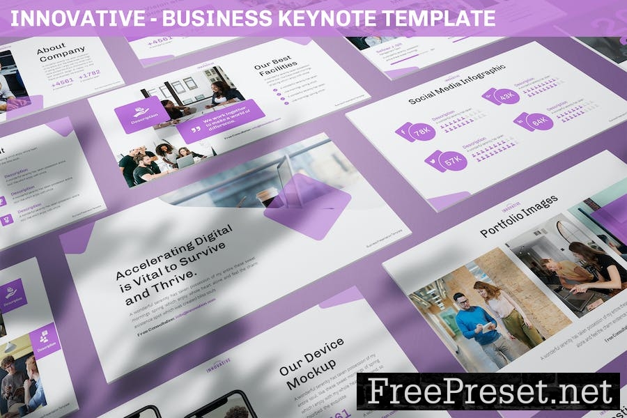 Innovative - Business Keynote Template Z45YHA3