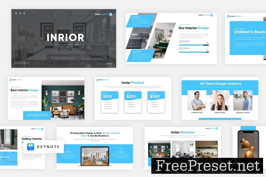 Inrior - Interior Keynote Template Template PD84HL4