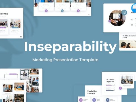 Inseparability Blue Creative Marketing Keynote H8HXHGG