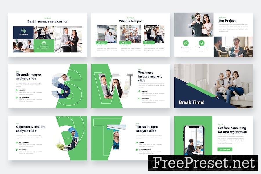 INSUPRO - Insurance Keynote Template Z9WYKRQ