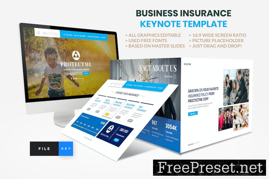 Insurance - Business Consultant Keynote Template KWWTPET