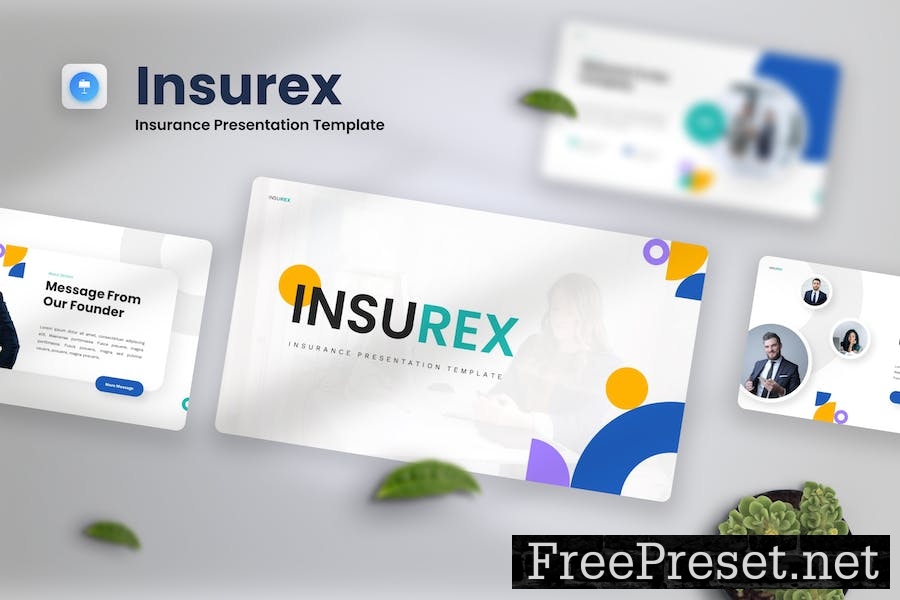 Insurex - Insurance Keynote Template GXF95RW