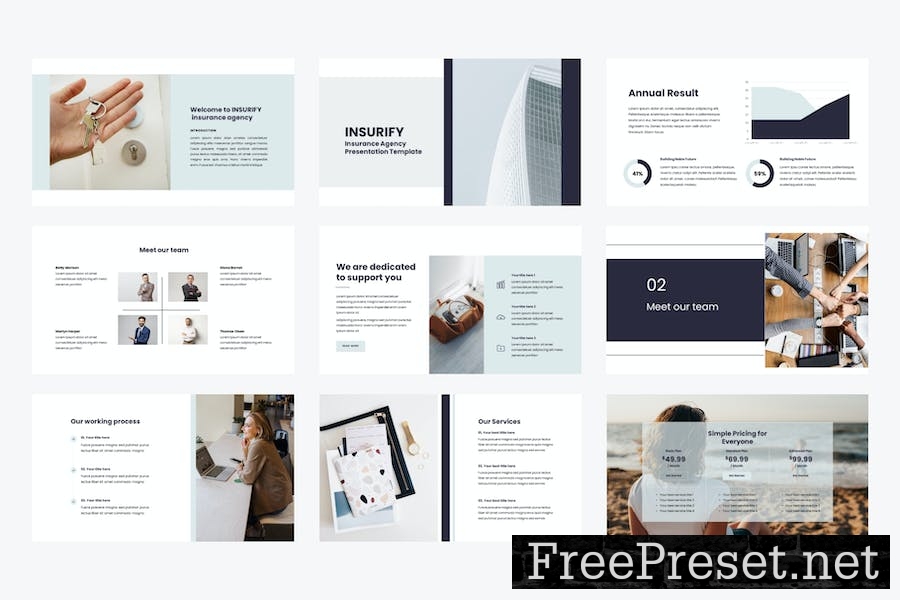 INSURIFY – Insurance Agency Presentation Template XUDYBSZ