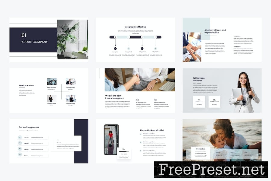 INSURIFY – Insurance Agency Presentation Template XUDYBSZ