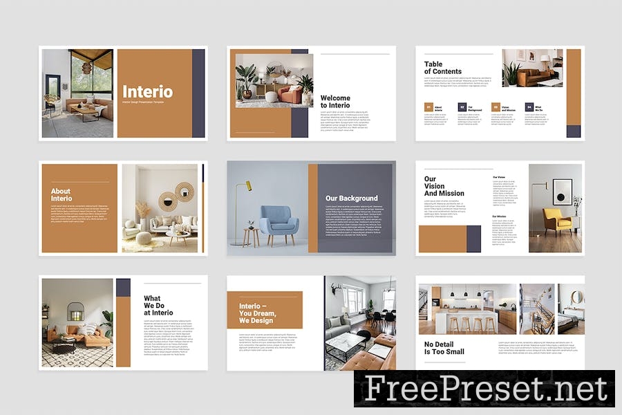 Interior Design Keynote Presentation Template PHEQ7M8