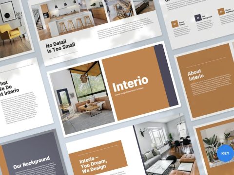 Interior Design Keynote Presentation Template PHEQ7M8