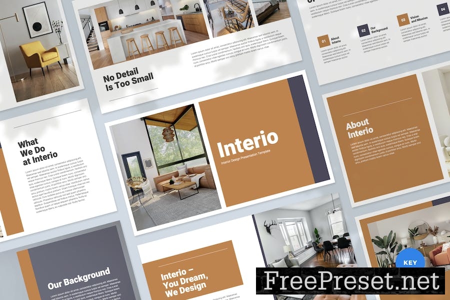 Interior Design Keynote Presentation Template PHEQ7M8