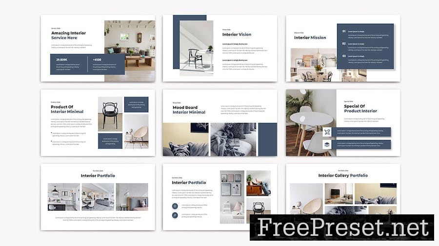 INTERIOR - Powerpoint Template N79TWSY