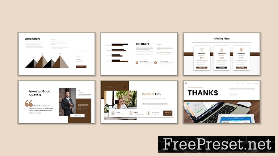 Invester - Business Presentation Keynote Template XFTUJPF