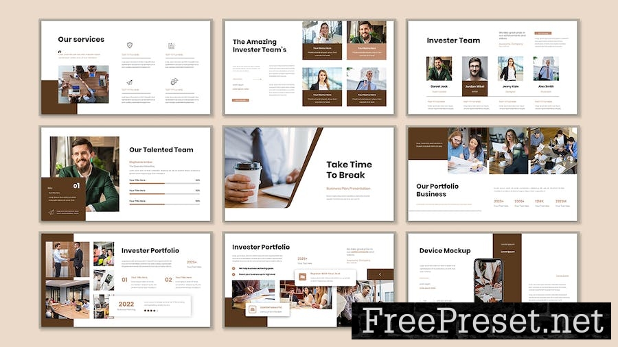 Invester - Business Presentation Keynote Template XFTUJPF