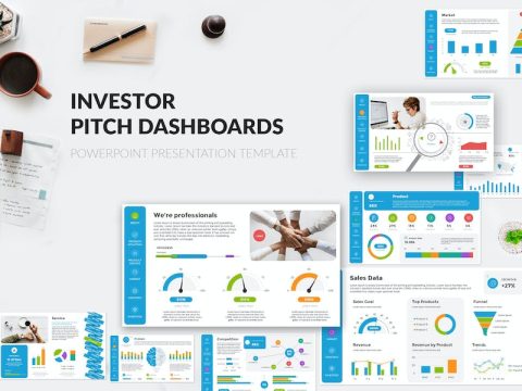 Investor Pitch Dashboards PowerPoint Template LP4LK65