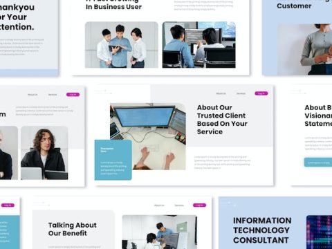 IT Consultant Keynote Presentation Template KAUZWBQ