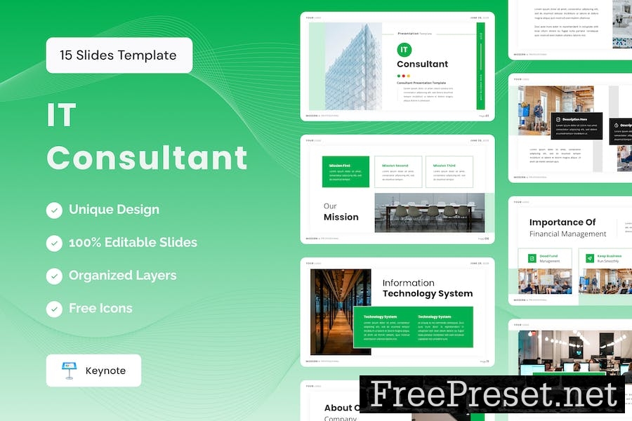 IT Consultant Presentation Template - Keynote VHJBV2T