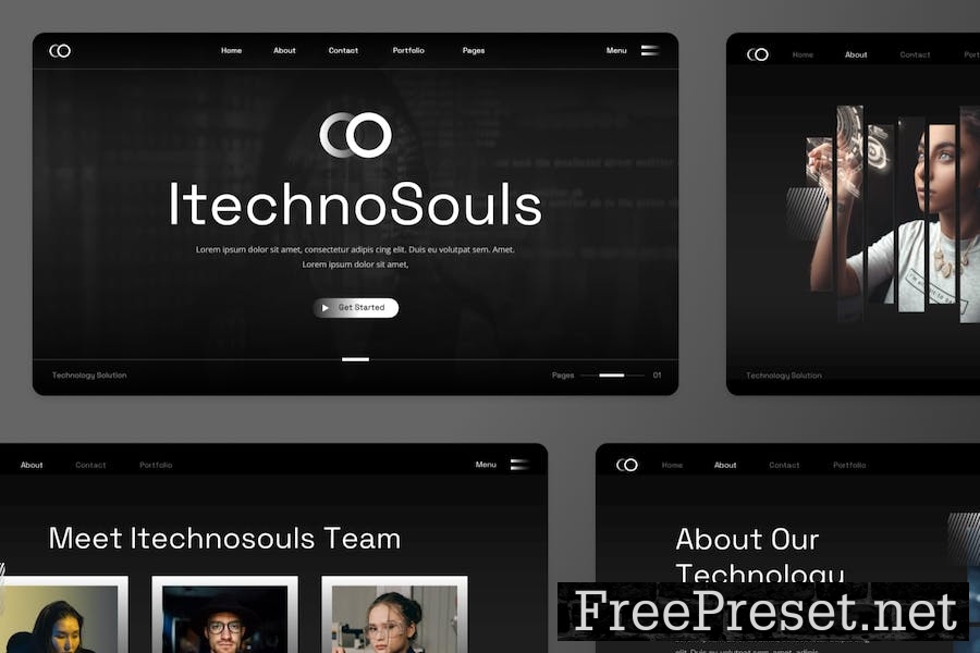 Itechnosouls - It & Technology Powerpoint B4GNZLW