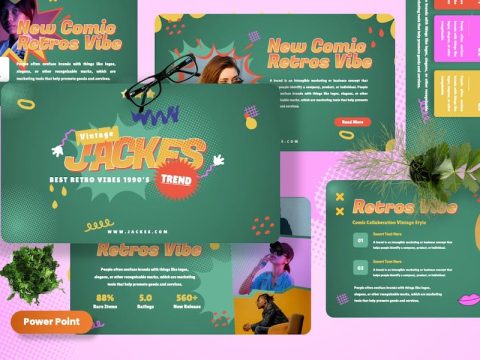 Jackes - Retro Powerpoint Template PX7FJW8