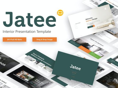 Jatee Interior Minimal Google Slides Template 8J453VP