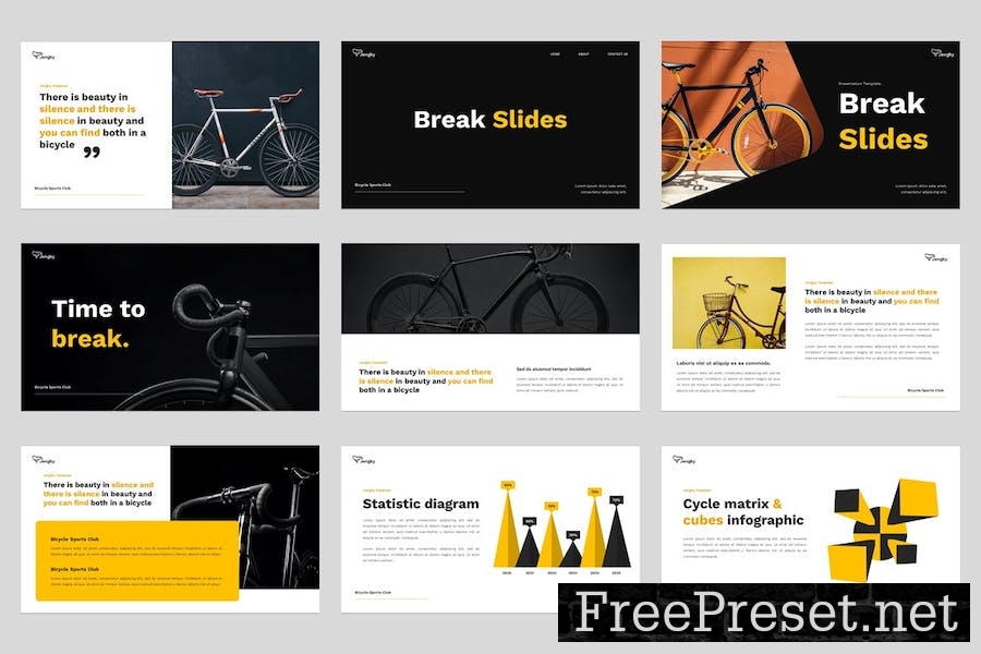 Jengky - Bicycle Sports Club Keynote Template T2GAVKJ