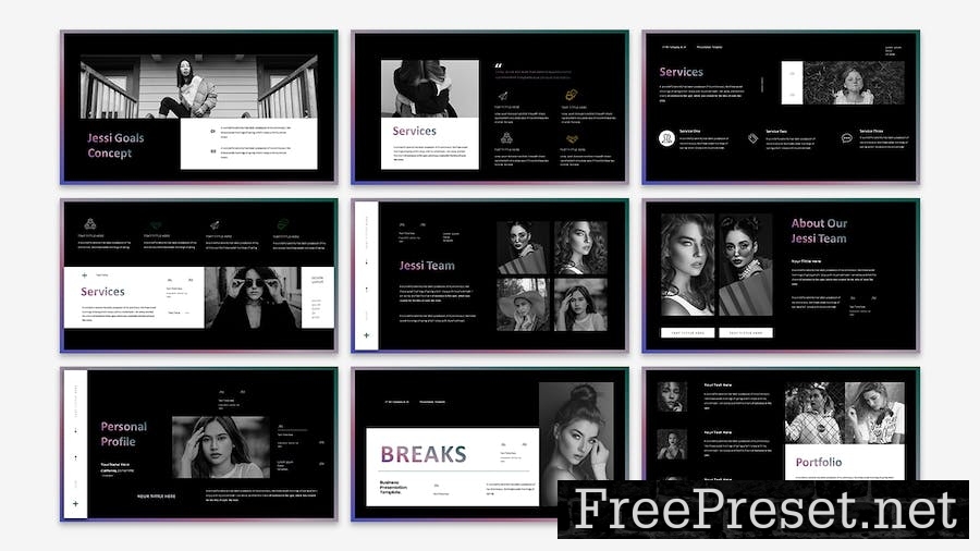 Jessi - Business Presentation Keynote Template XAXYKXY