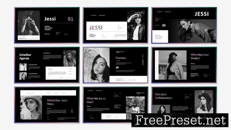 Jessi - Business Presentation Keynote Template XAXYKXY