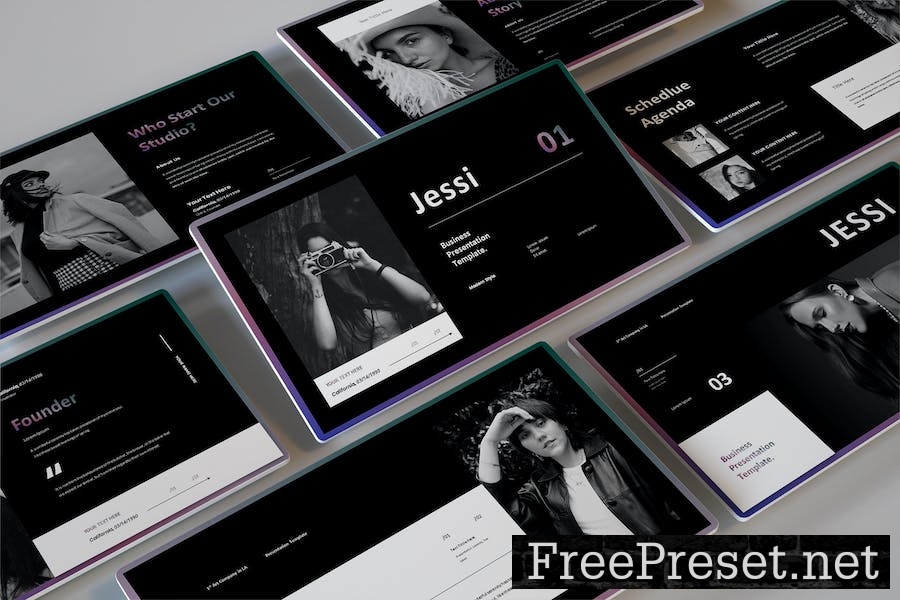 Jessi - Business Presentation Keynote Template XAXYKXY