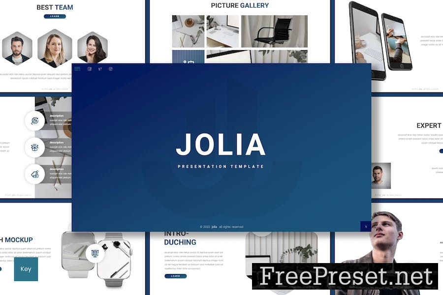 Jolia - Business Keynote Template 3A3WNXL