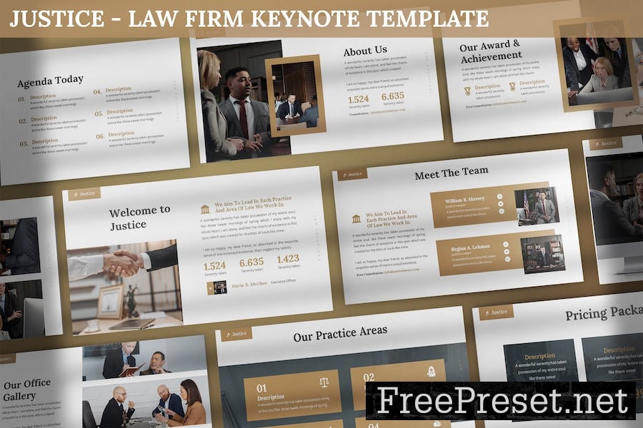 Justice - Law Firm Keynote Template N4LQK39