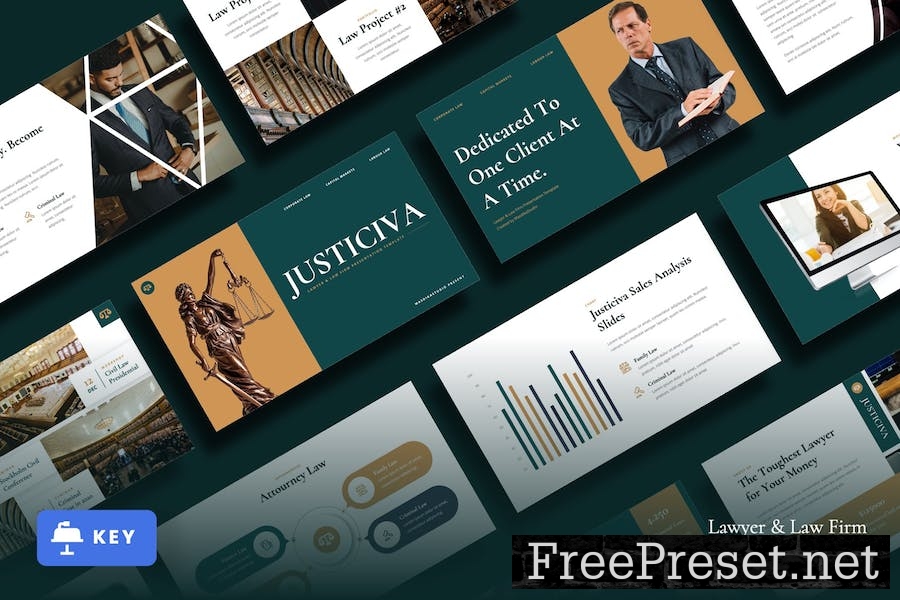 Justiciva - Lawyer & Law Firm Keynote Template ZAEDZMW